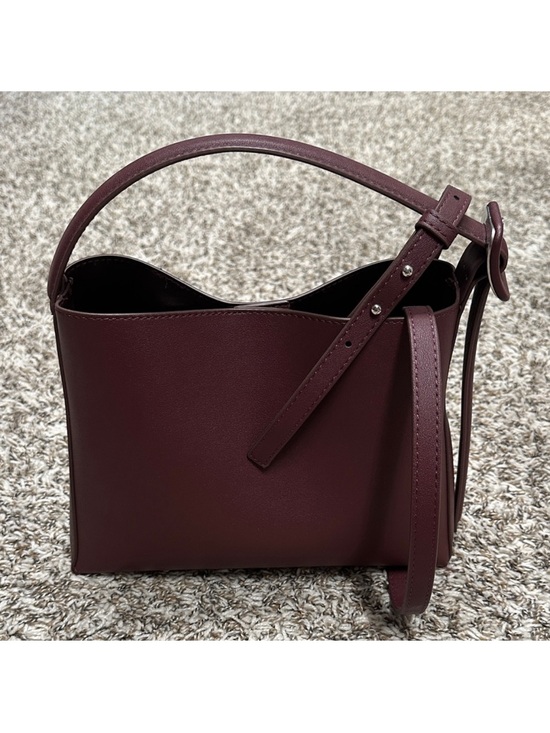 Mango Handbags - Mango Deep Burgundy Shopper Bag